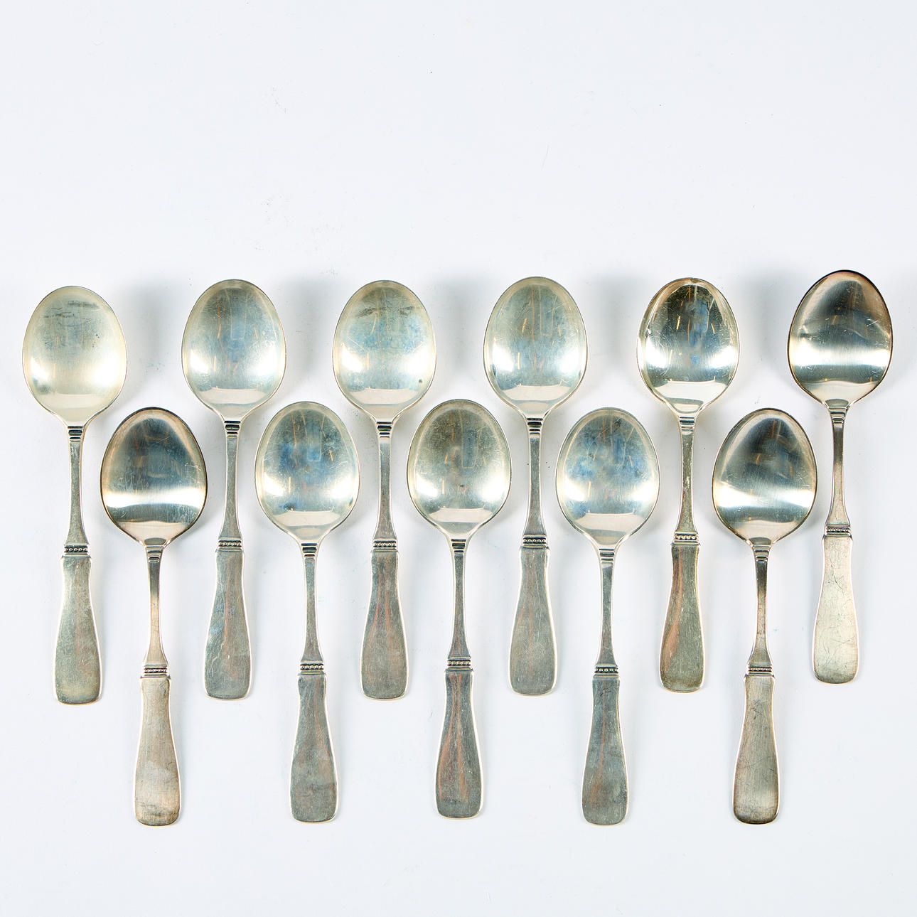 SKEDAR, 11 stycken. Silver, "Uppsala".