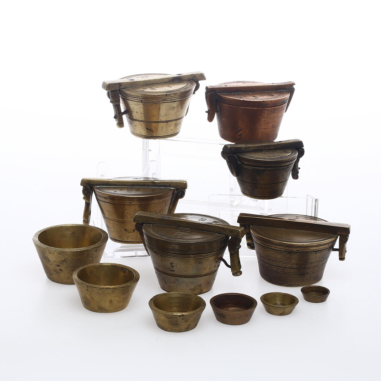 INSATSVIKTER, 6 st, 1800-tal.