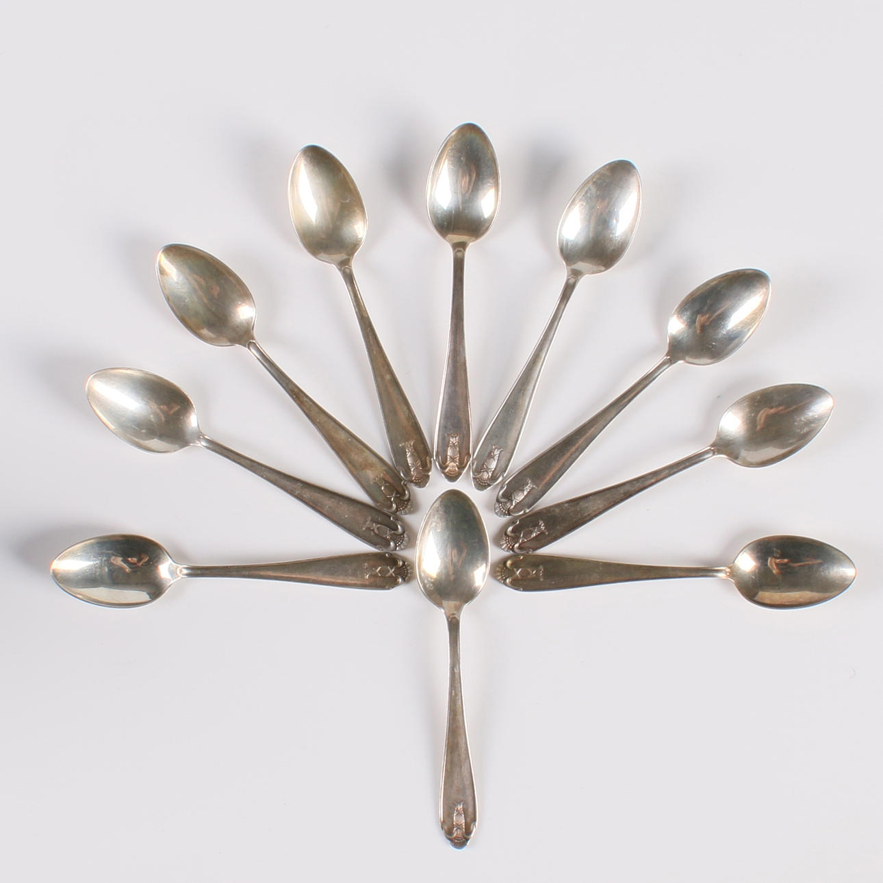 KAFFESKEDAR, 10 st. Silver, "Vasa", GAB, 1900-tal.