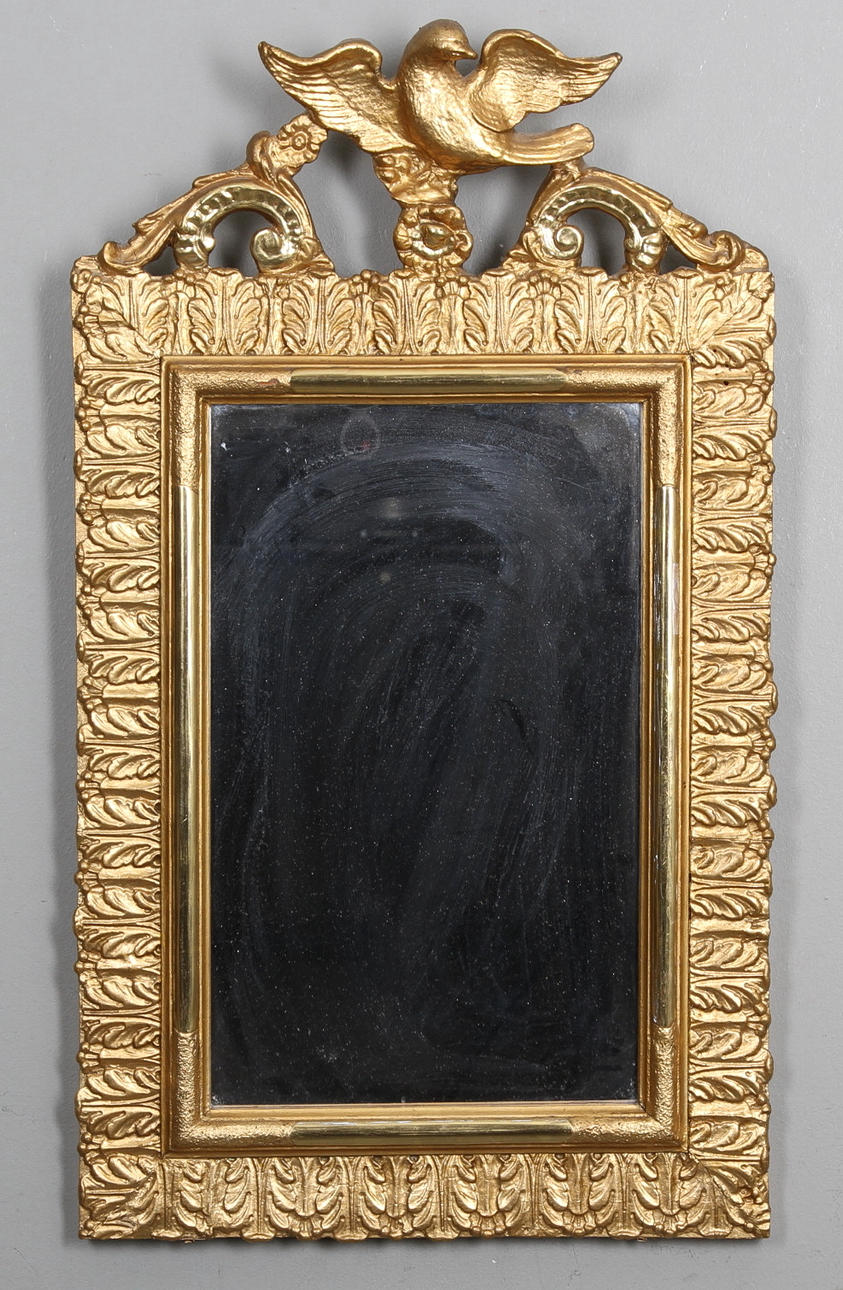 SPEGEL, guldförgylld, 1800 tal.