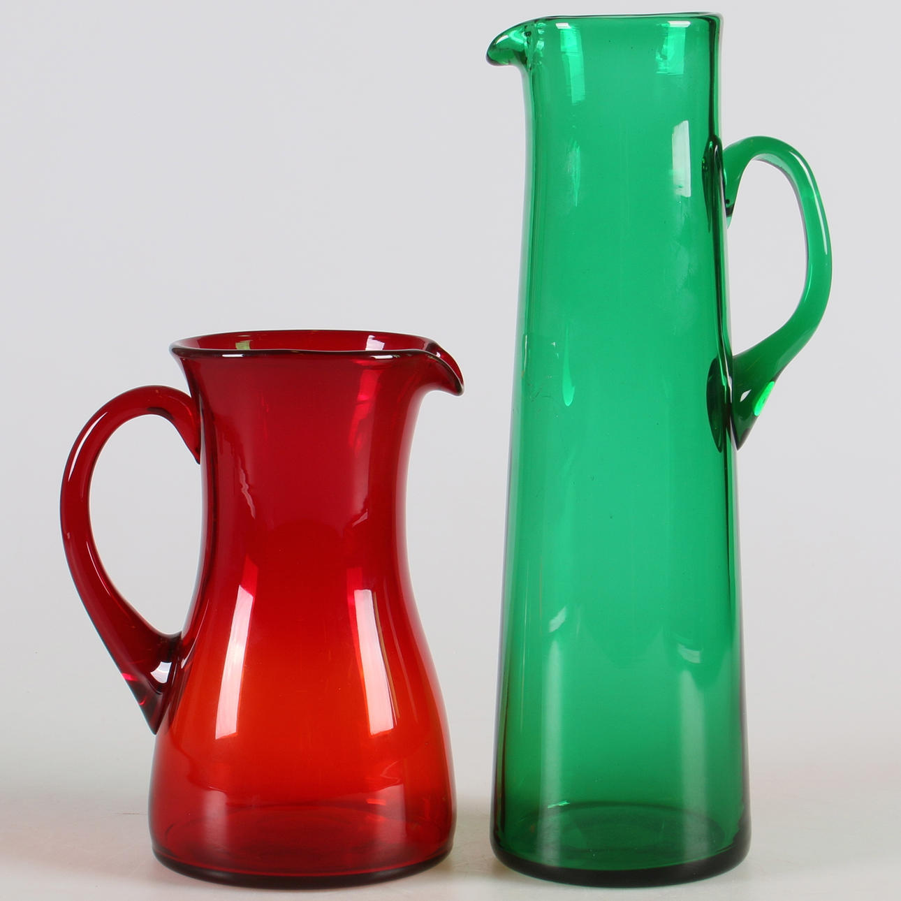 KANNOR, 2 st. Glas, Reijmyre, 1950/60-tal.