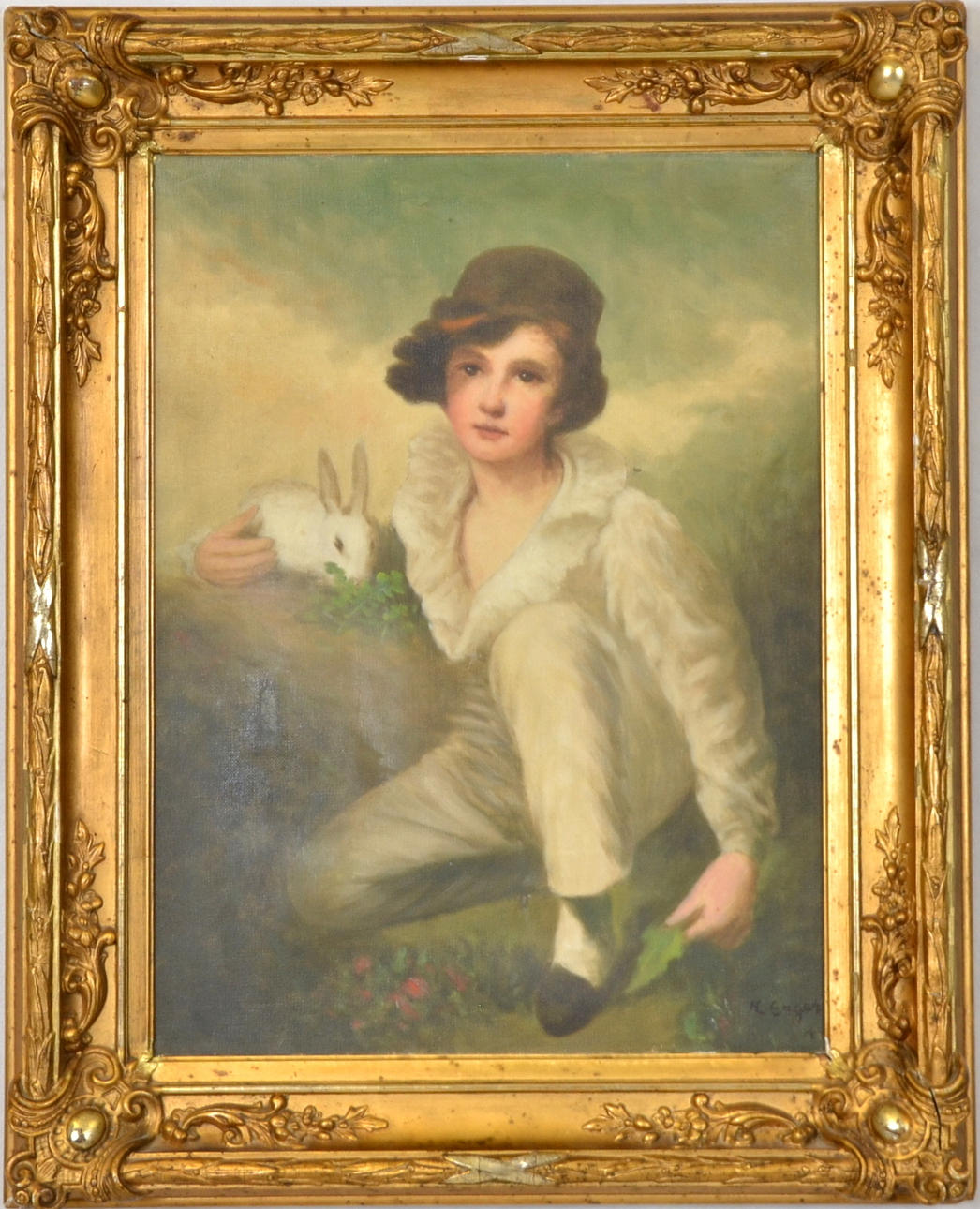 OIDENTIFIERAD KONSTNÄR. Olja på duk.