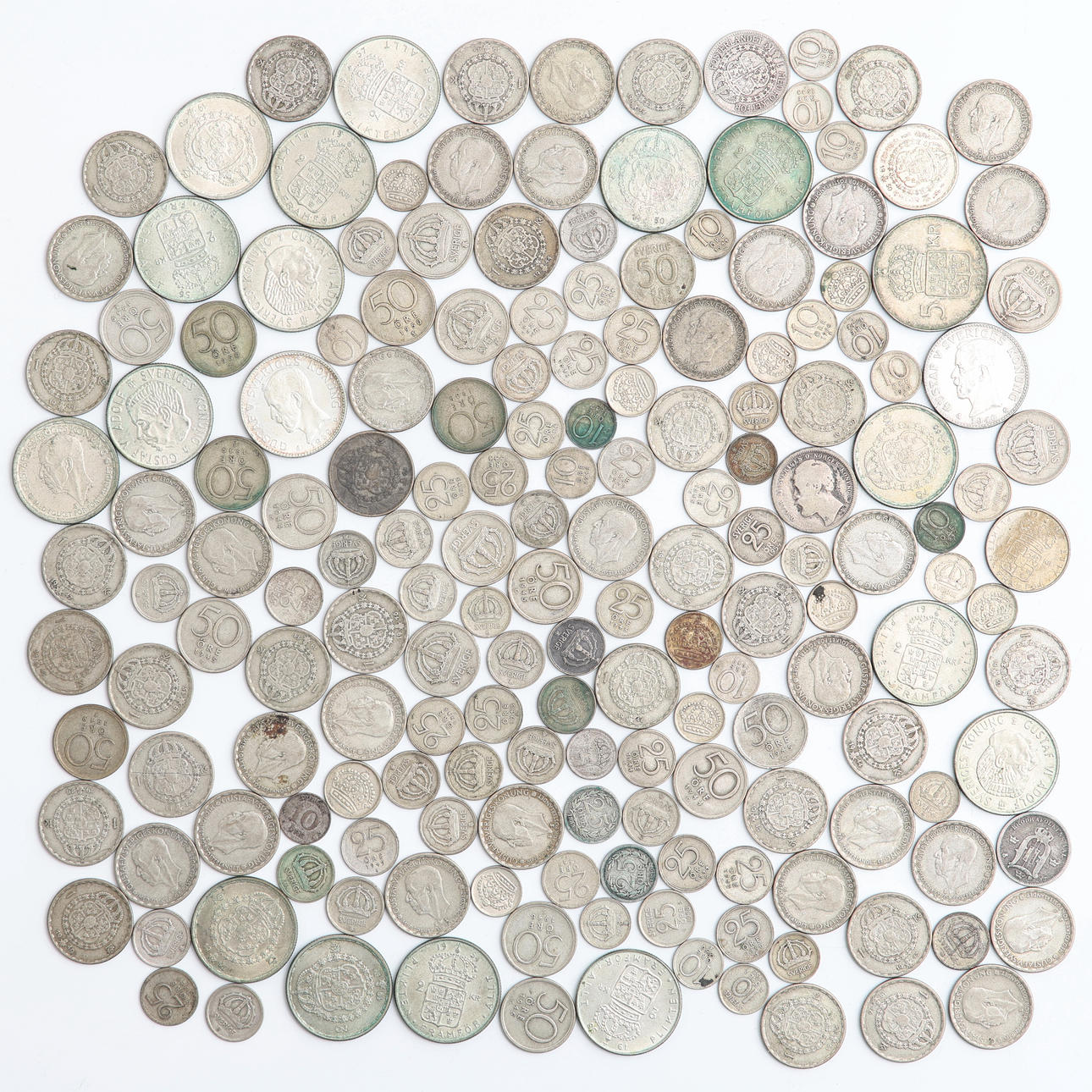 SILVERMYNT, 178 st, finvikt 392 gram, Sverige.