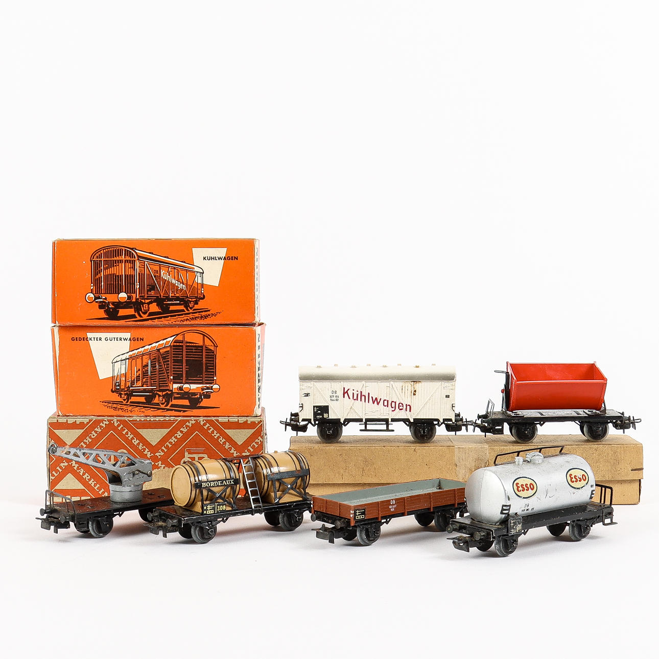 MÄRKLIN Tågvagnar, 10 stycken, Tyskland.