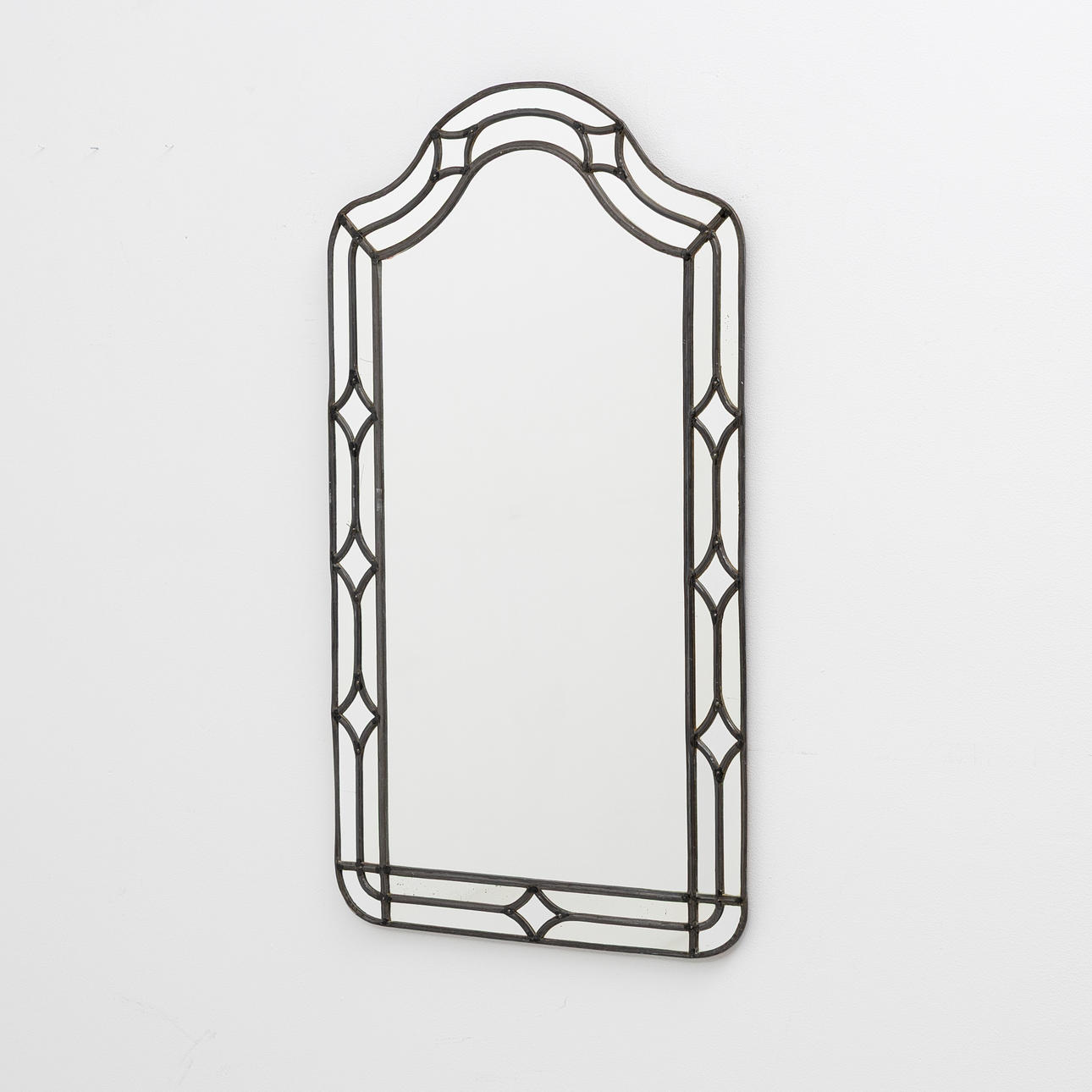 SPEGEL, blyinfattat glas. 1900-tal.