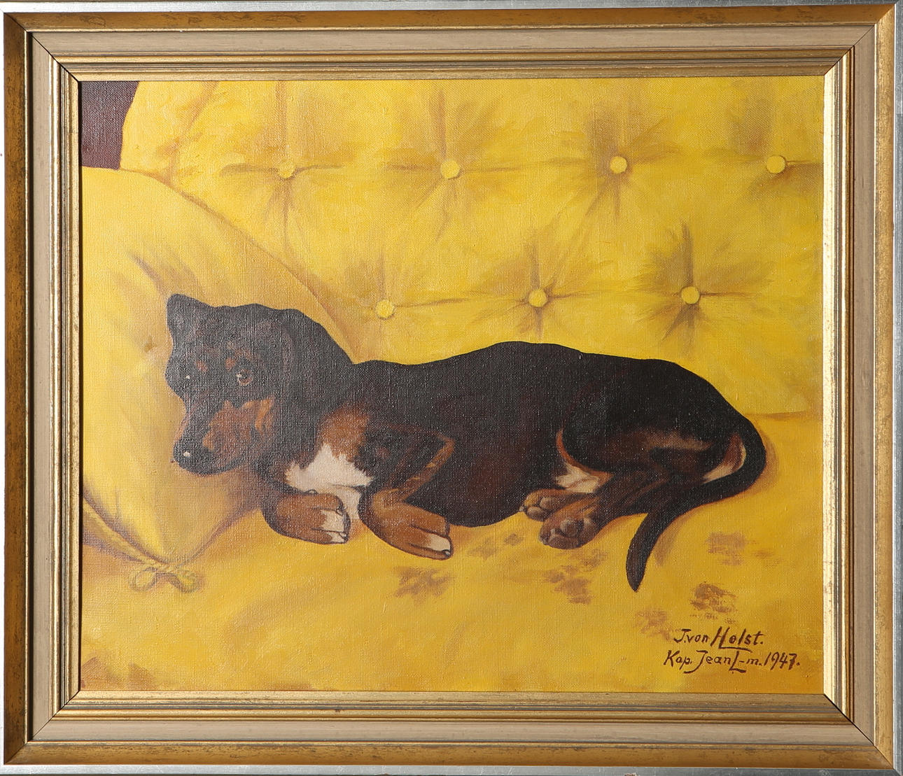 JOHAN VON HOLST. Kopia efter, Tax, olja på duk, signerad Kop. Jean L-m, 1947.