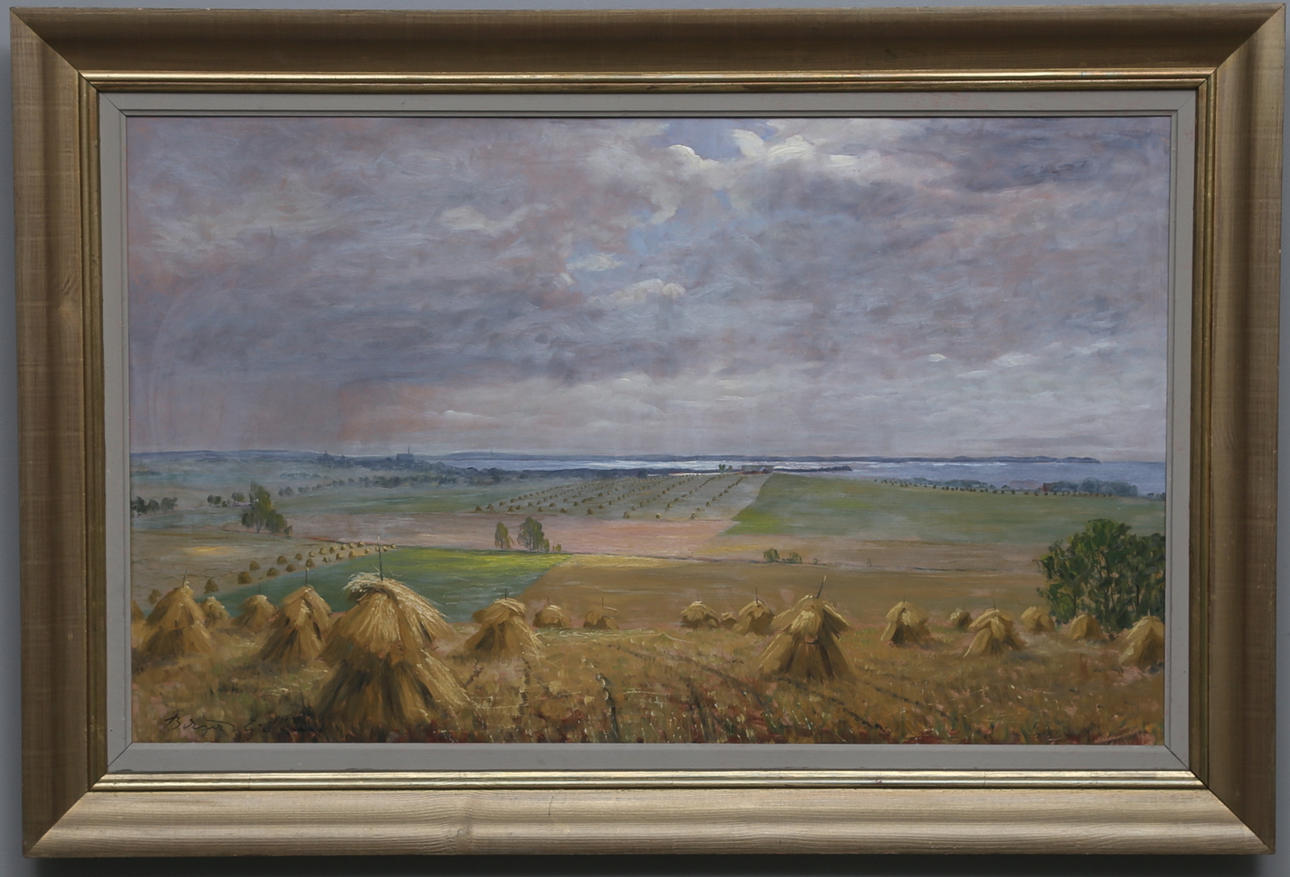 BIRGER HJELM. Olja på pannå, signerad.