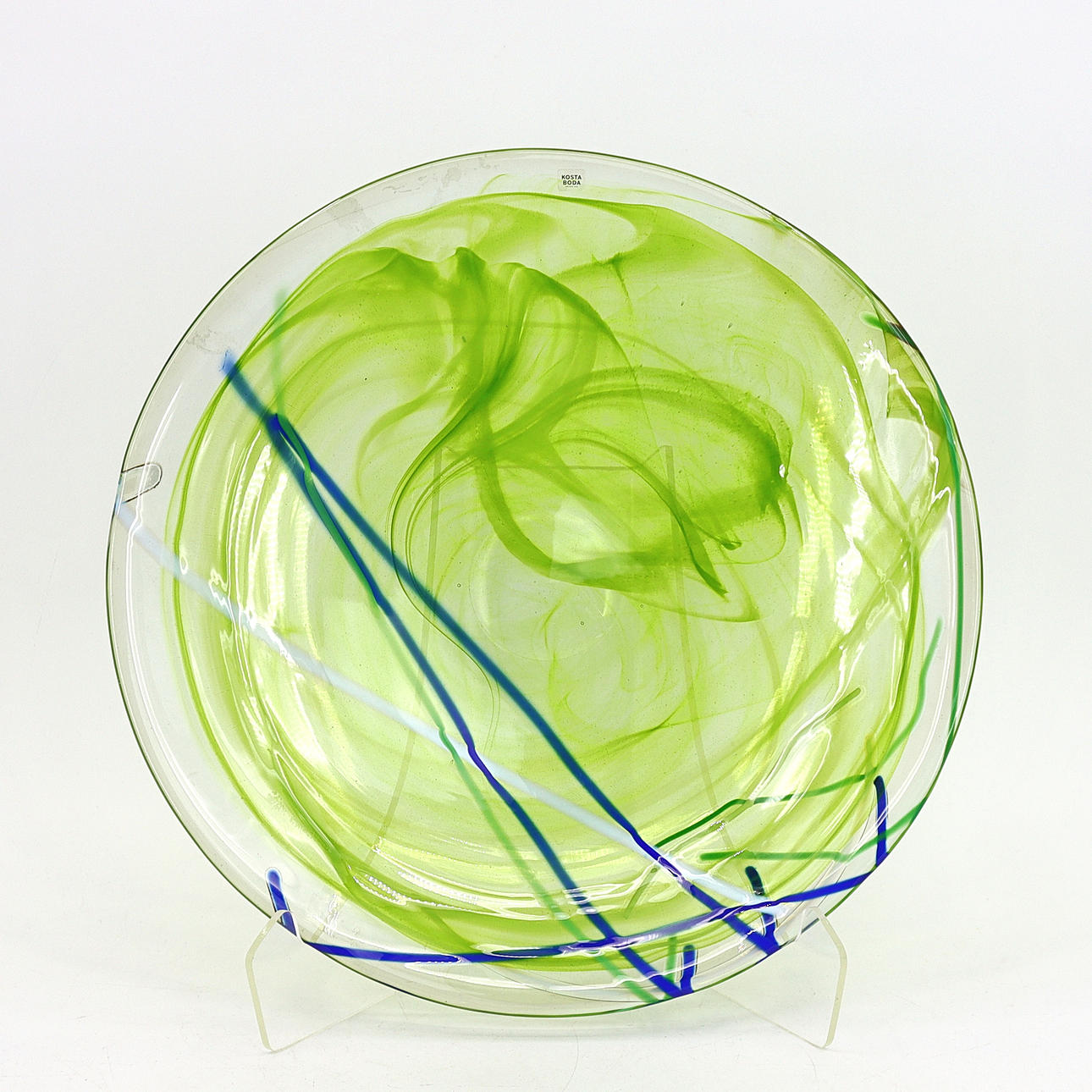ANNA EHRNER. Fat, "Contrast", glas, Kosta Boda.