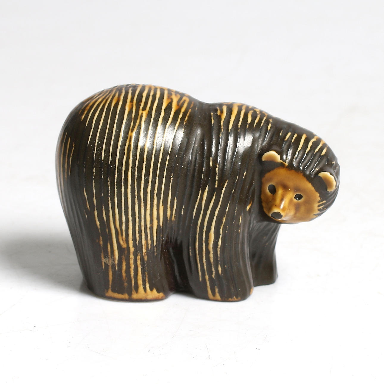 LISA LARSON. björn, stengods, "Lillskansen", Gustavsberg. 1900-tal.