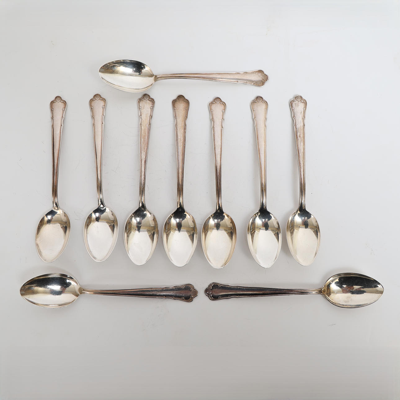 KAFFESKEDAR, 10st, silver, "Ingrid".