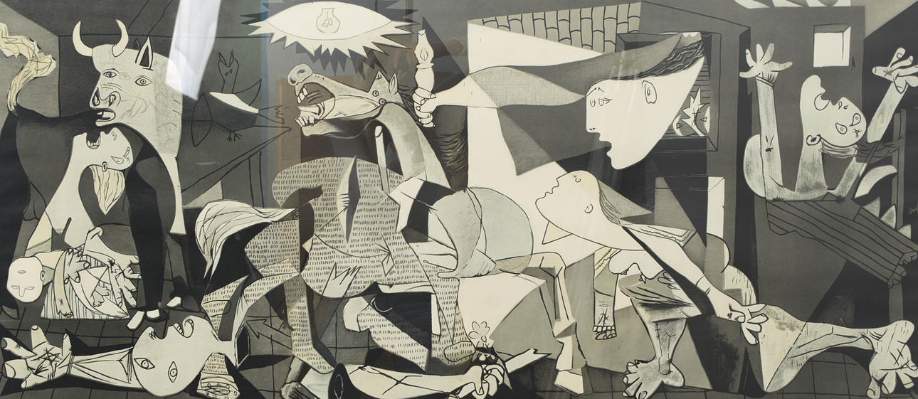 AFTER PABLO PICASSO. "Guernica", print.