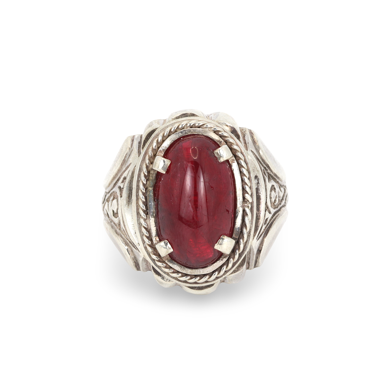TUNG RING I SILVER MED SPINELL.