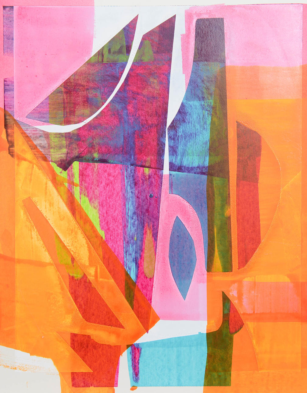BIRGITTA GLENMARK. Composition, acrylic on cardboard, unsigned.