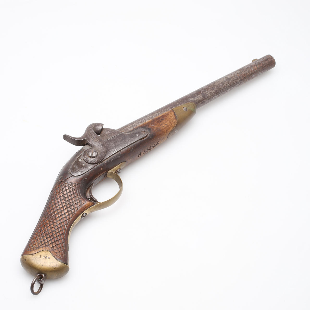 PISTOLA DE HEBILLA, con 1850, gorila.