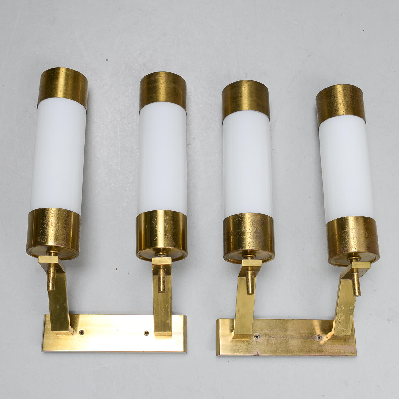 WALL LAMPS, pair, 1960s.