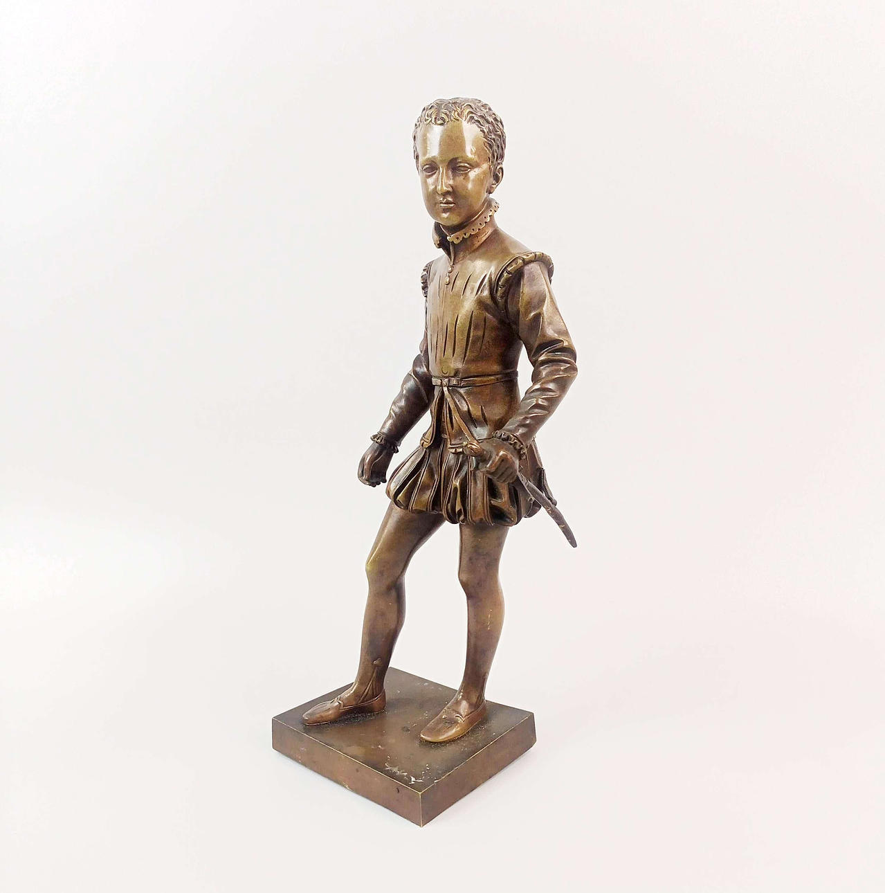 BRONSFIGUR KUNG KARL V.