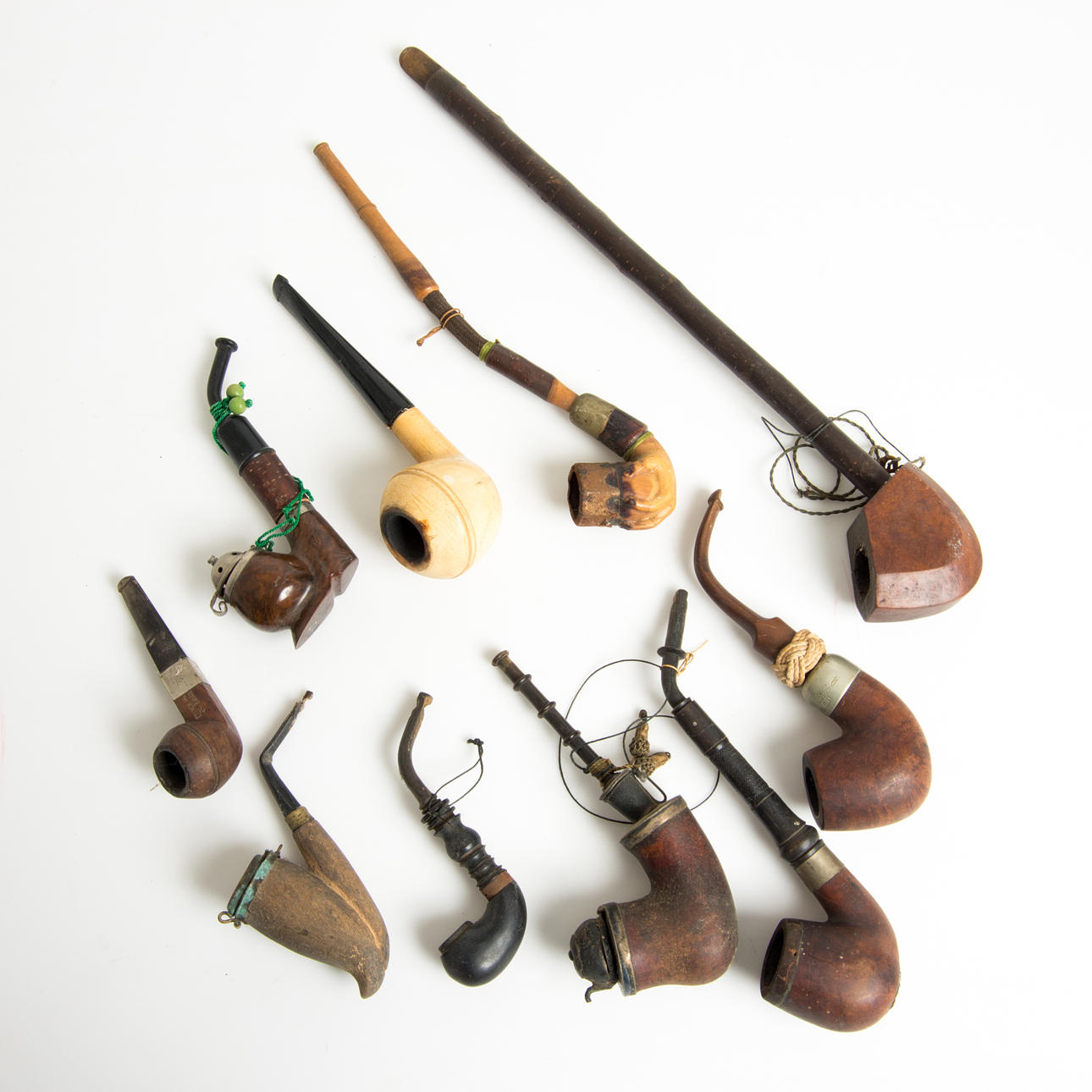 PIPOR, 10 stycken, tidigt 1900-tal.