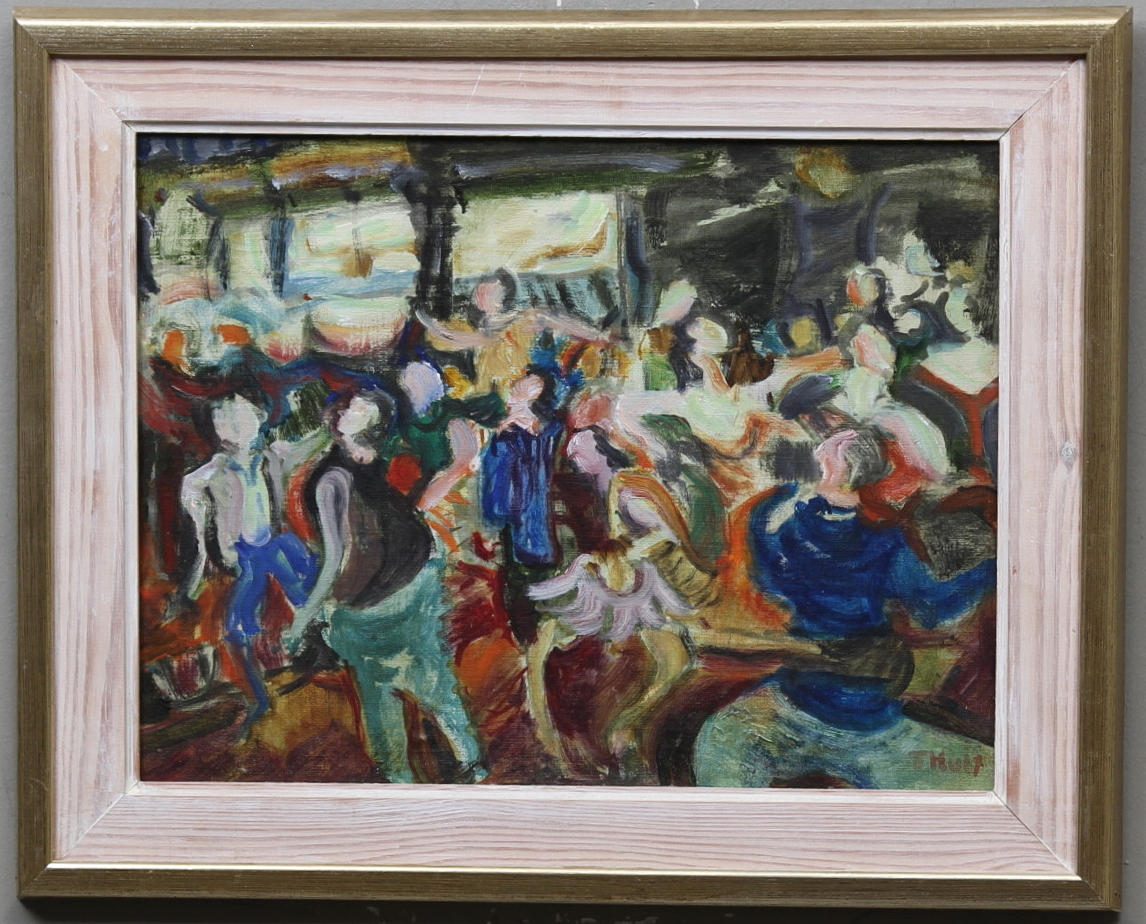 TORSTEN HULT. olja på pannå, signerad.