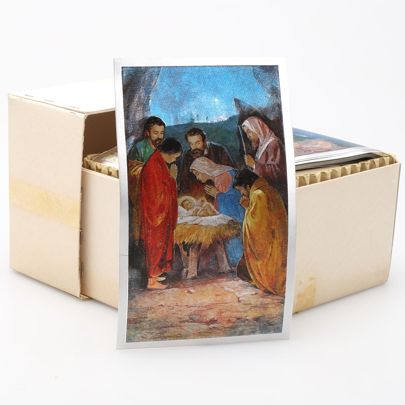 ALTE WEIHNACHTSKARTEN "Dufex Prints", England, ca. 500 Stück.