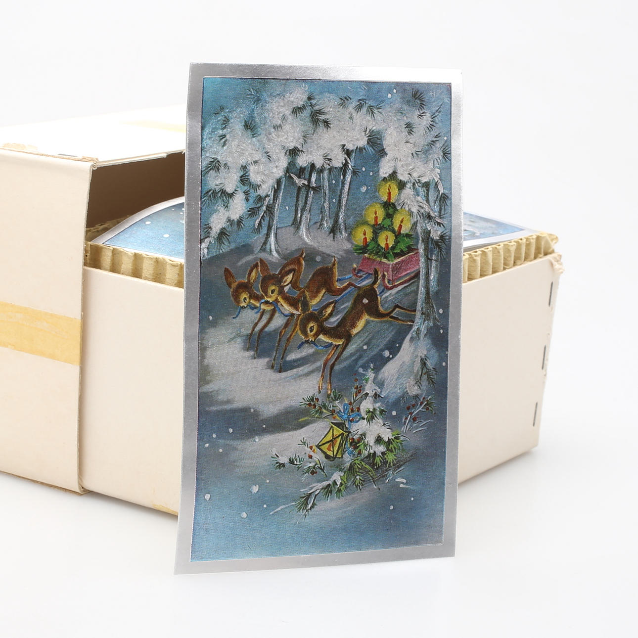 ALTE WEIHNACHTSKARTEN "Dufex Prints", England, ca. 500 Stück.