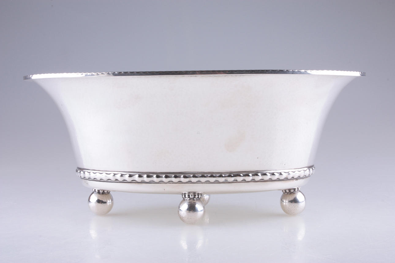 K. ANDERSON. FRUKTSKÅL, SILVER, 1917.