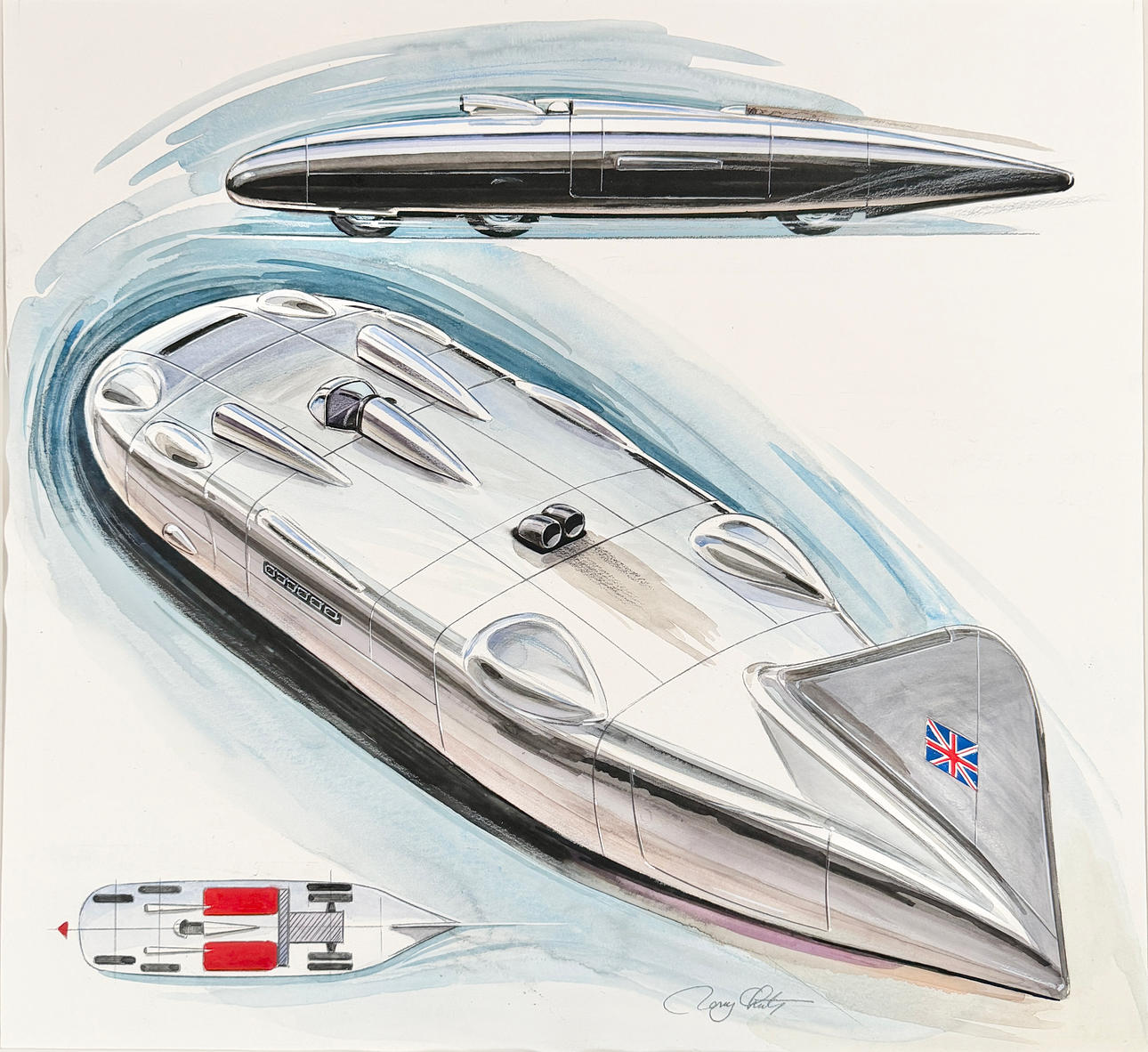 RONY LUTZ. THUNDERBOLT 1937-38. Original.