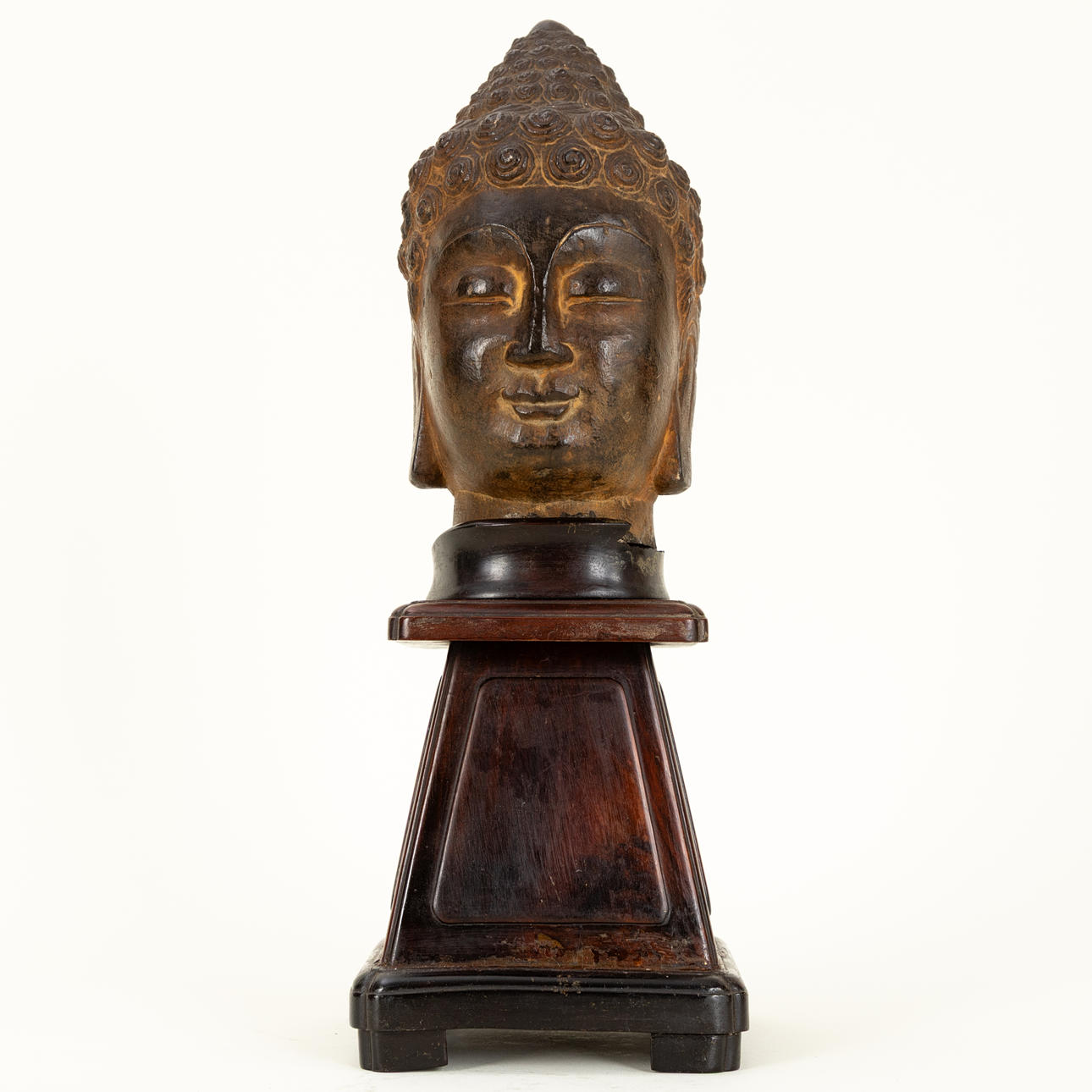 Buddha head, China, likely Ming Dynasty.
