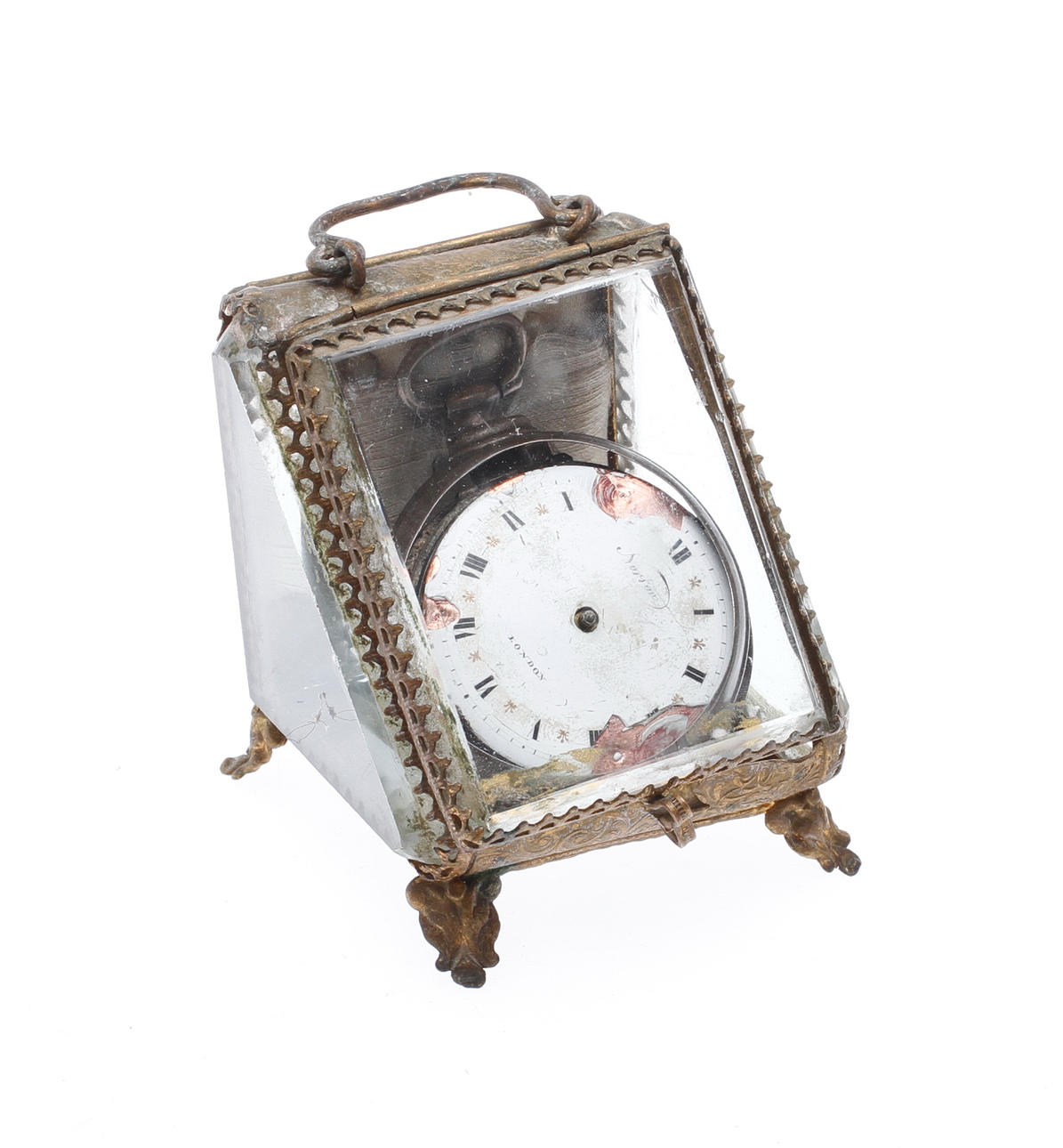 FICKUR, Norton, London, samt FICKURSTÄLL, glas och metall.