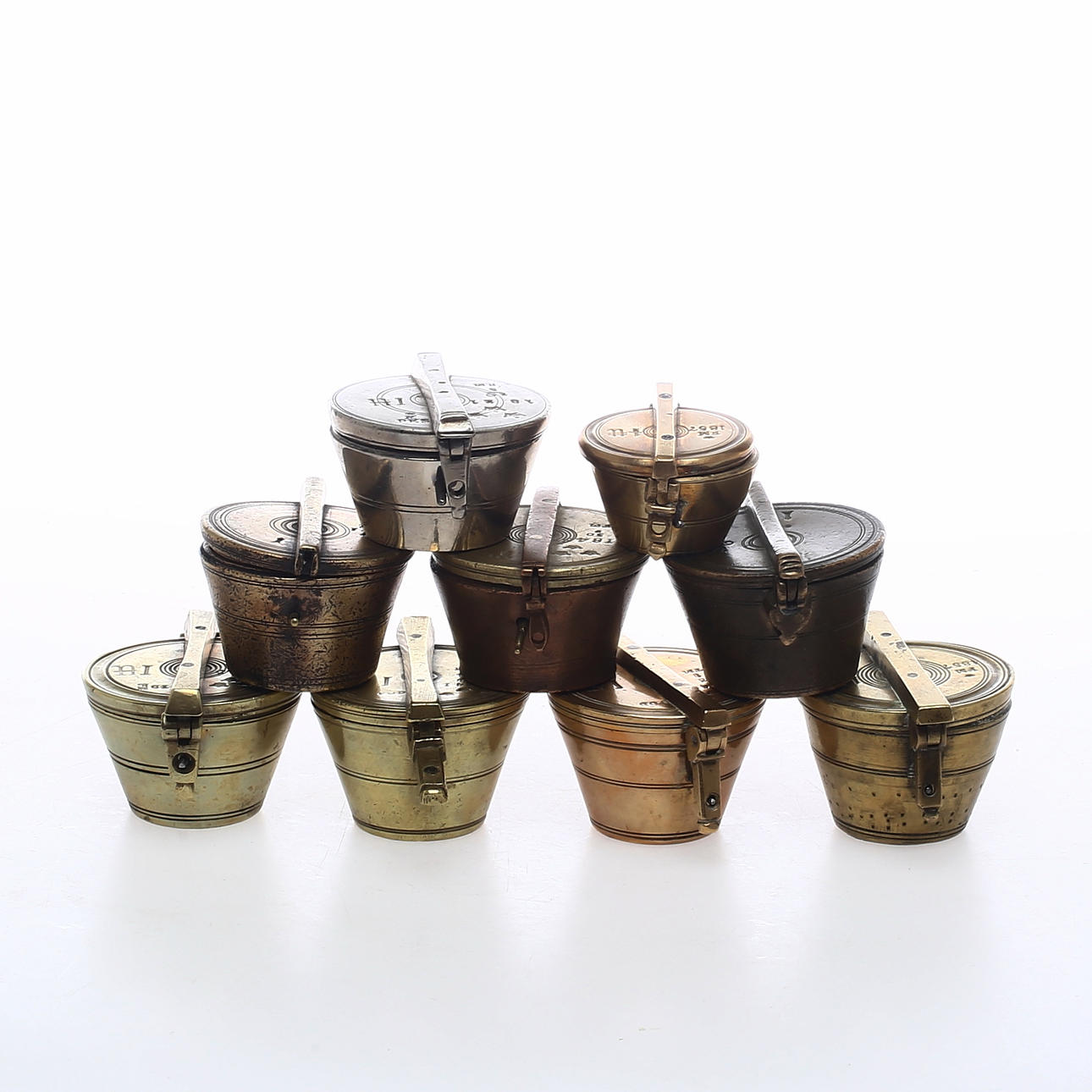 INSATSVIKTER, 9 st, Sverige, 1800-tal.