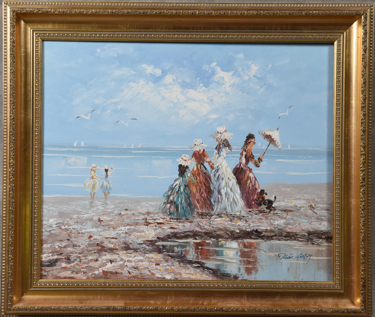 MARIE CHARLOT. oil on canvas, signed.