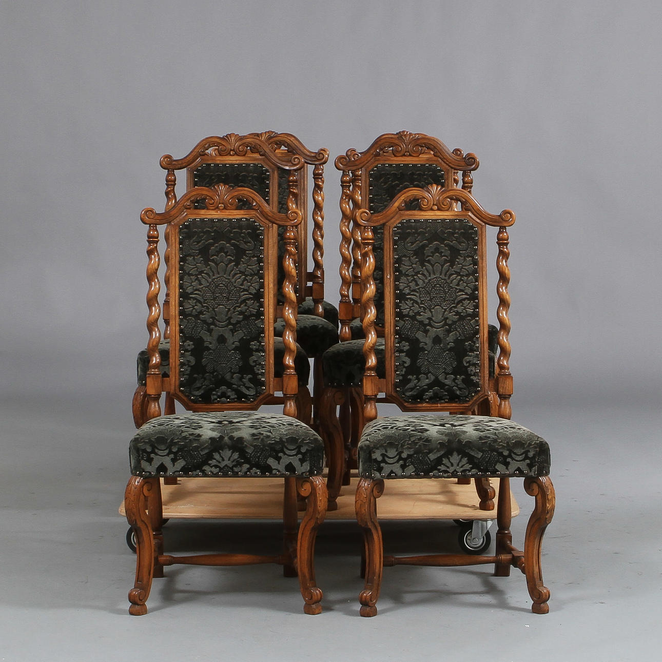 STOLAR, 8 st, senbarockstil, 1900-tal.