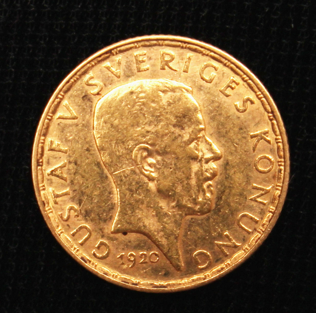 GULDMYNT, 5 kr, Sverige,1920.