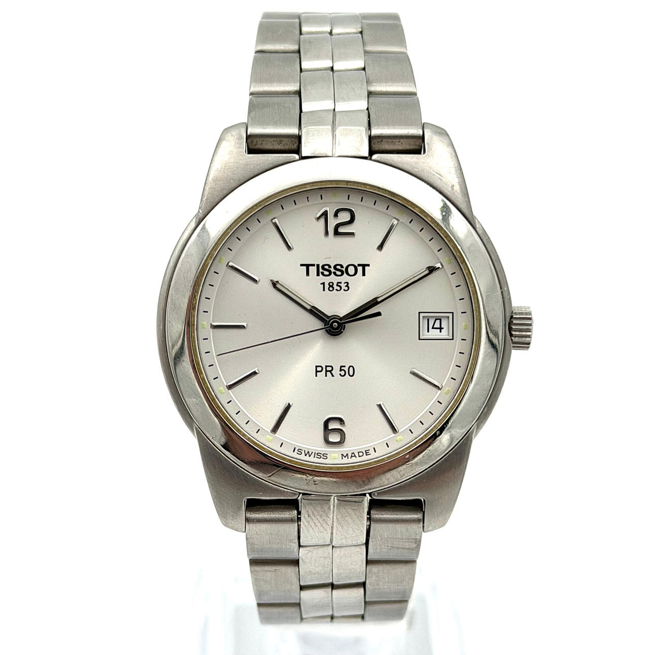 TISSOT PR 50, armbandsur, quartz, stål.