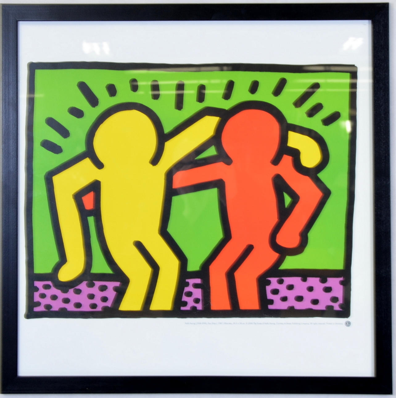 KEITH HARING. Offsettryck, "Pop Shop I".