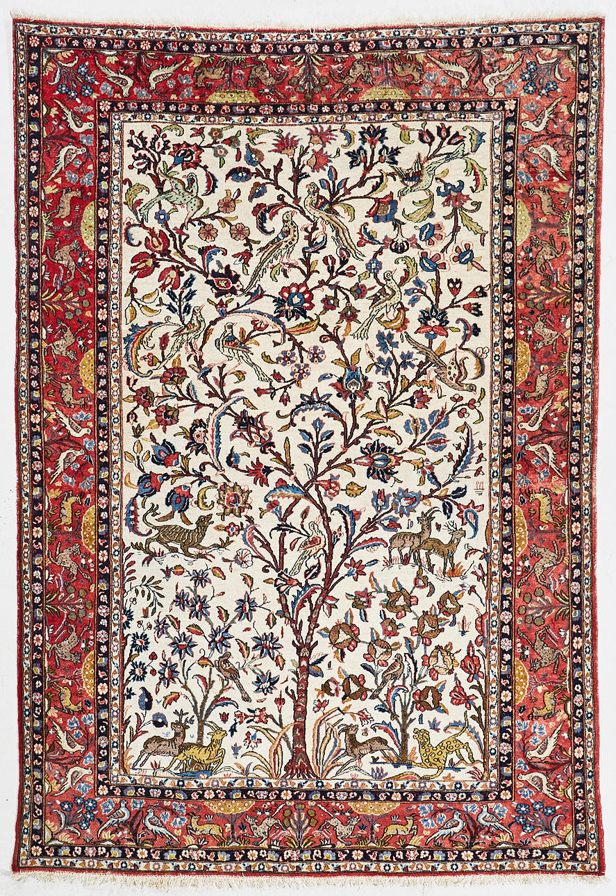 ORIENTMATTA, semiantik, Ghom, ca 217x143 cm.