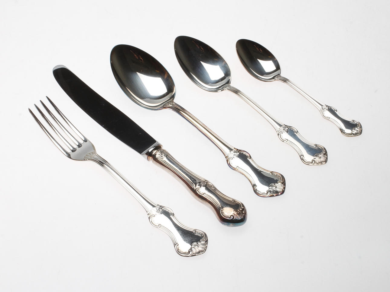 BESTICKSUPPSÄTTNING, nysilver, 59 delar. "Patricia", MEMA/MGAB.