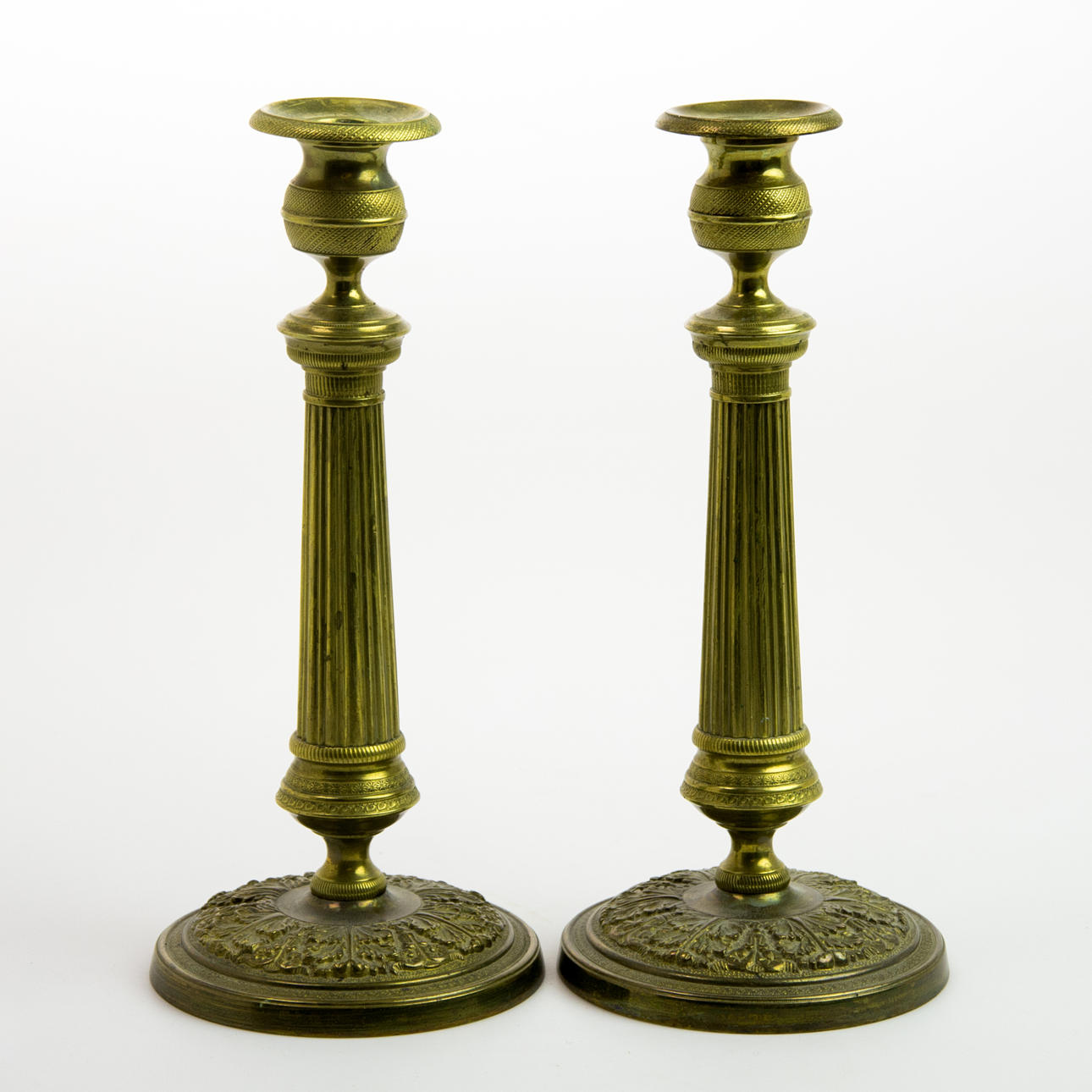 LJUSSTAKAR, 1 par, mässing.