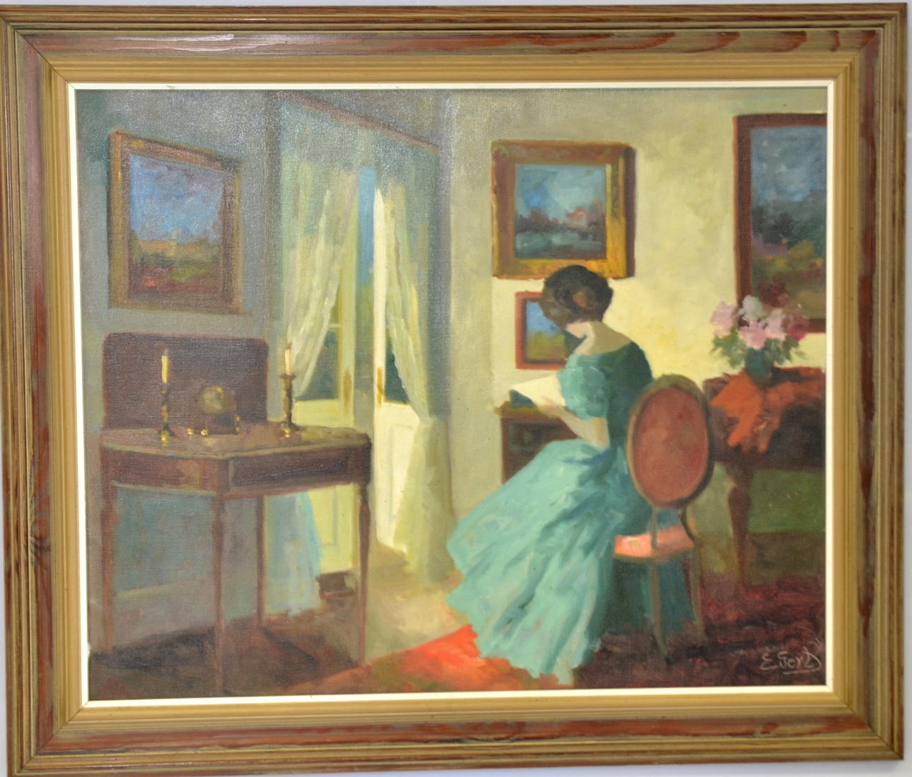 EDITH GERTH. Olja på duk.