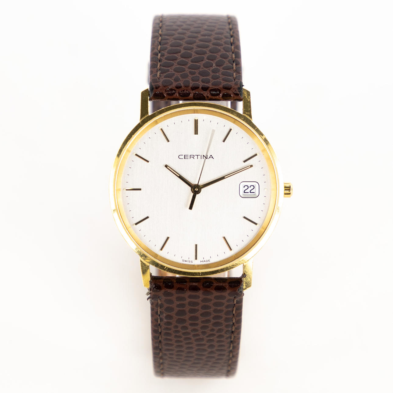 CERTINA, quartz, 18k guld, 33 mm.