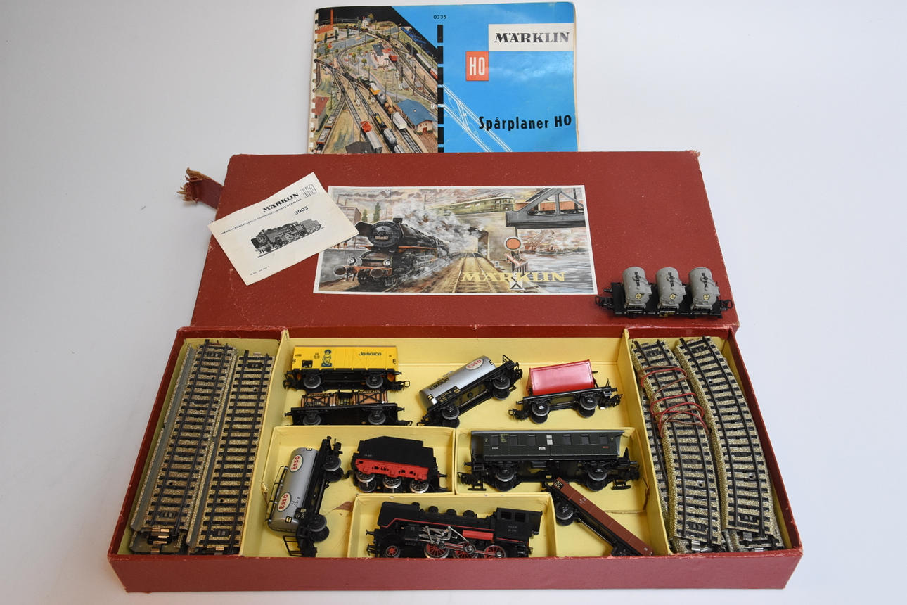 MÄRKLIN, lok, vagnar, komplett i originalkartong.