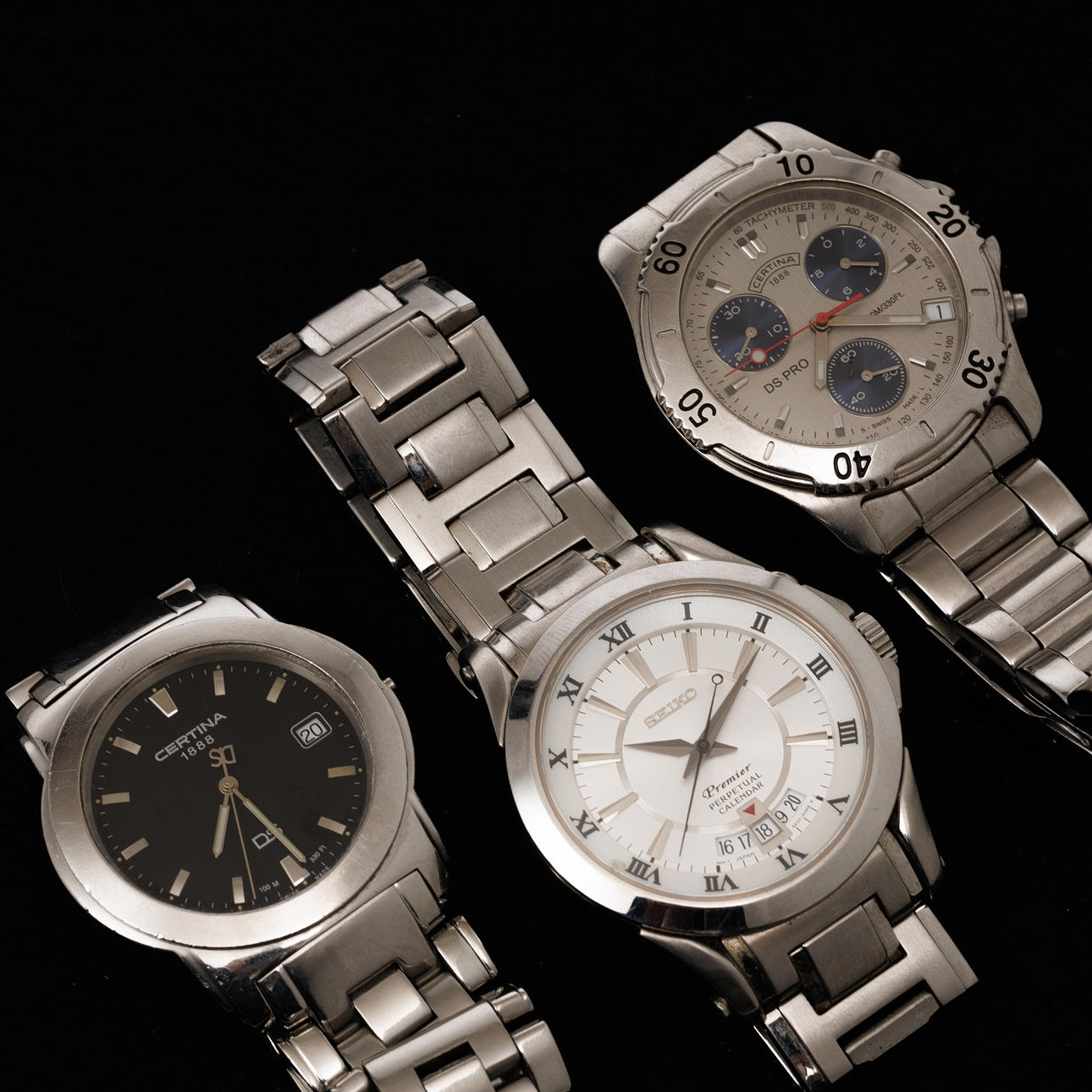 CERTINA DS & DS PRO, SEIKO Premier, Quartz.