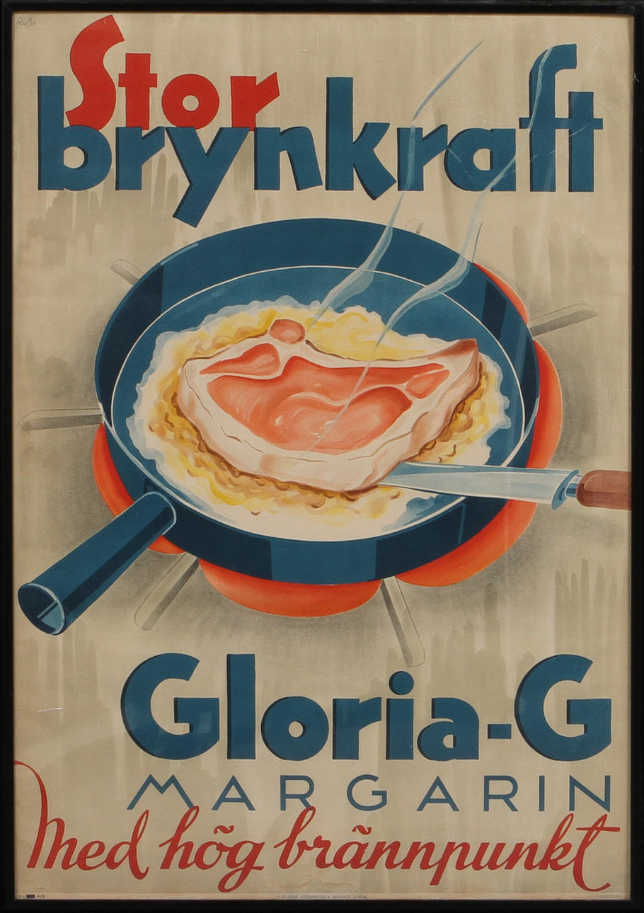 REKLAMAFFISCH, Gloria-G margarin.