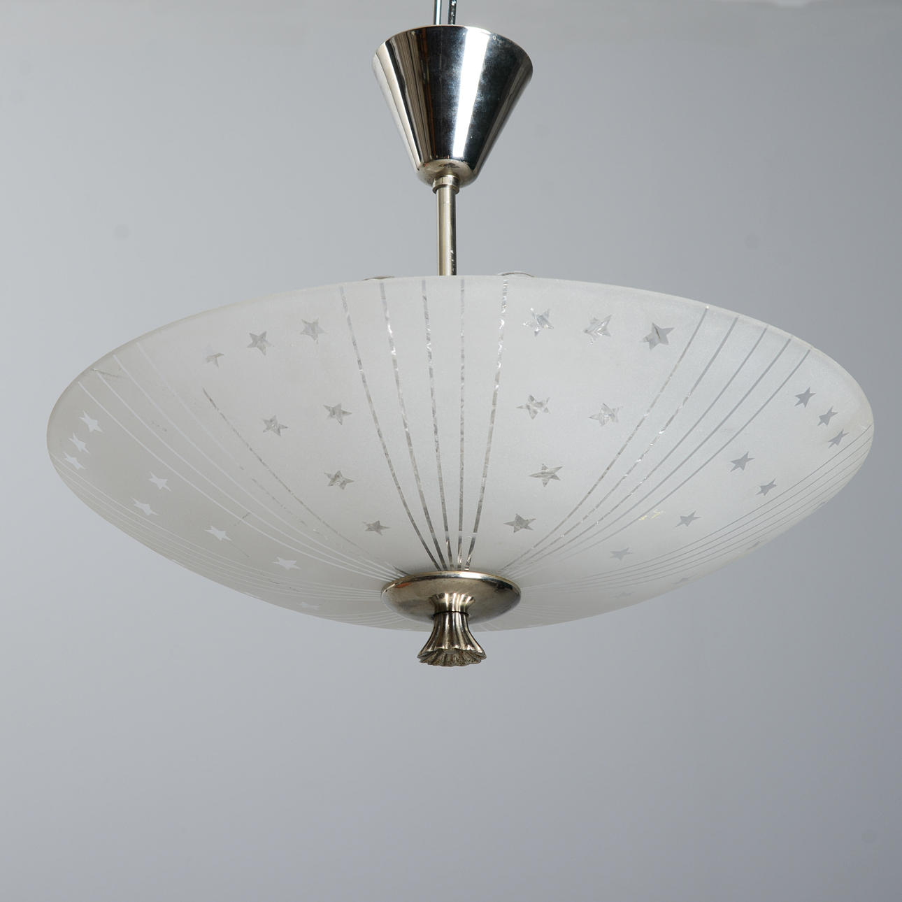 CEILING LAMP, Orrefors, 1940s/50s.