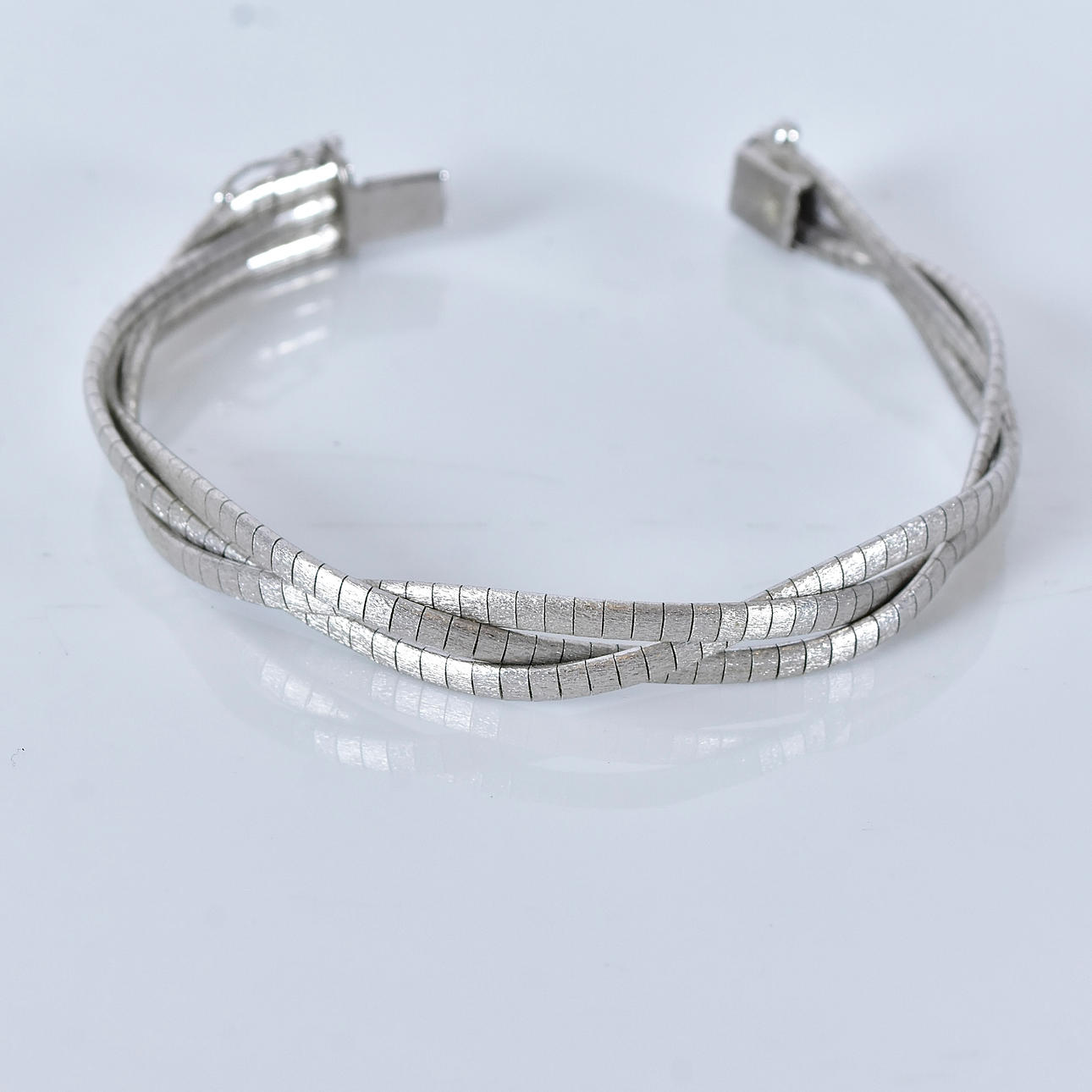ARMBAND, flätad modell, sterlingsilver.