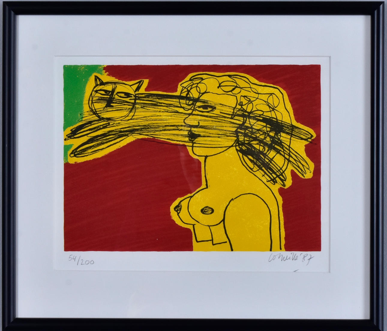 GUILLAUME VAN BEVERLOO, "CORNEILLE". Färglitografi.