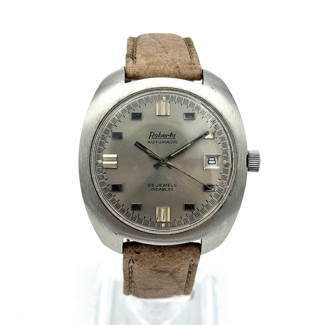 ROBERTA, wristwatch, 1970s, automatic, steel.