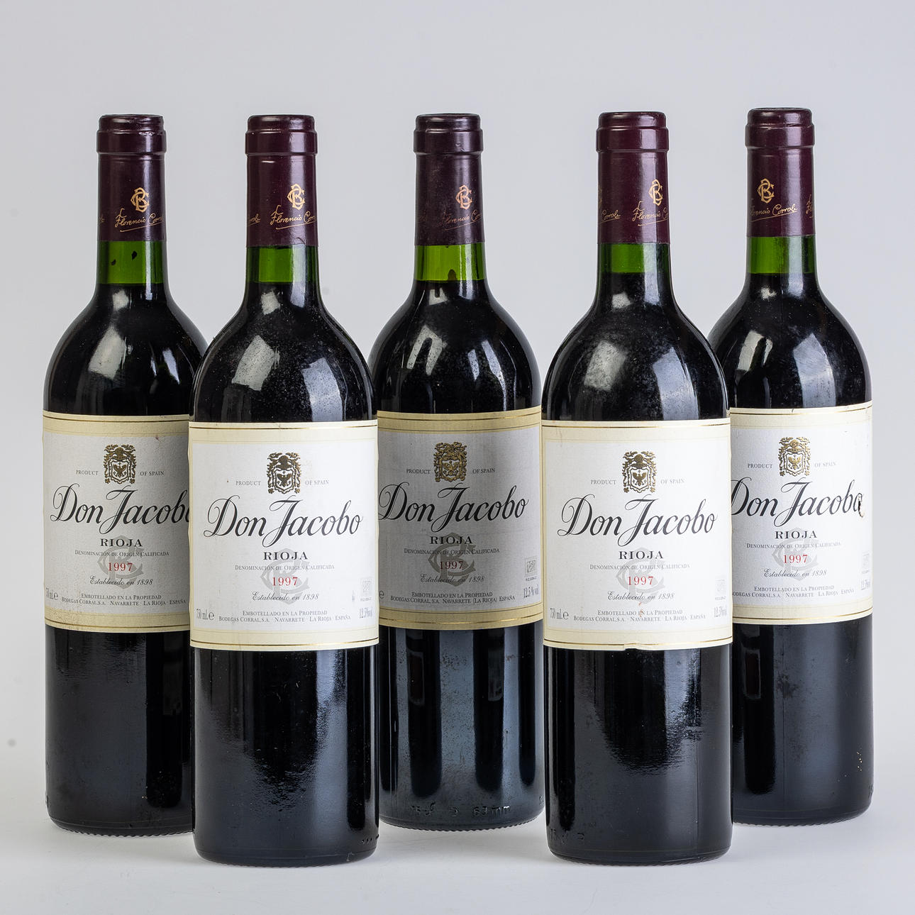 FIVE BOTTLES - 1997 BODEGAS CORRAL RIOJA DON JACOBO CRIANZA.
