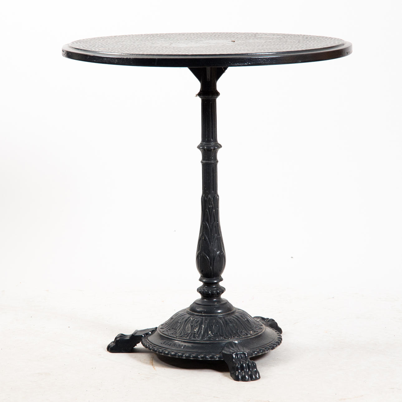 TRÄDGÅRDSBORD, svartmålad metall, Byarum.