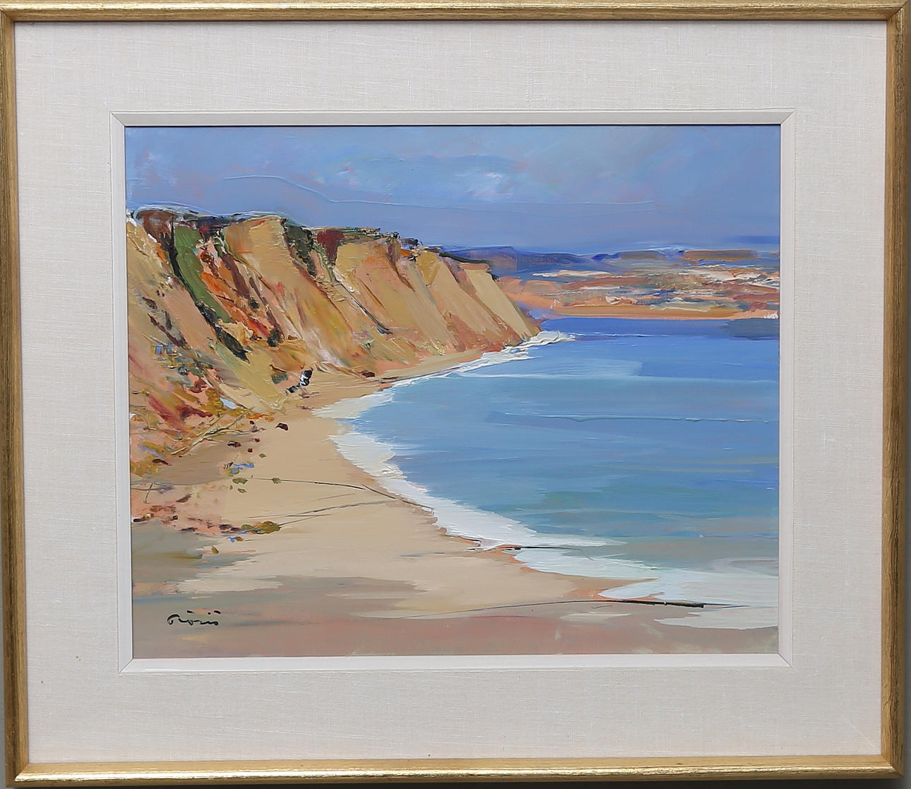 HILDING RÖSIÖ. Olja på duk, signerad.