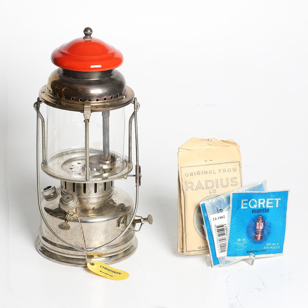 STORMLYKTA, metall, Radius 119, 1950-talet.